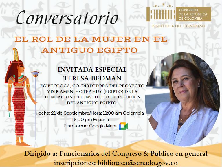 EL ROL DE LA MUJER EN EL ANTIGUO EGIPTO – CONVERSATORIO