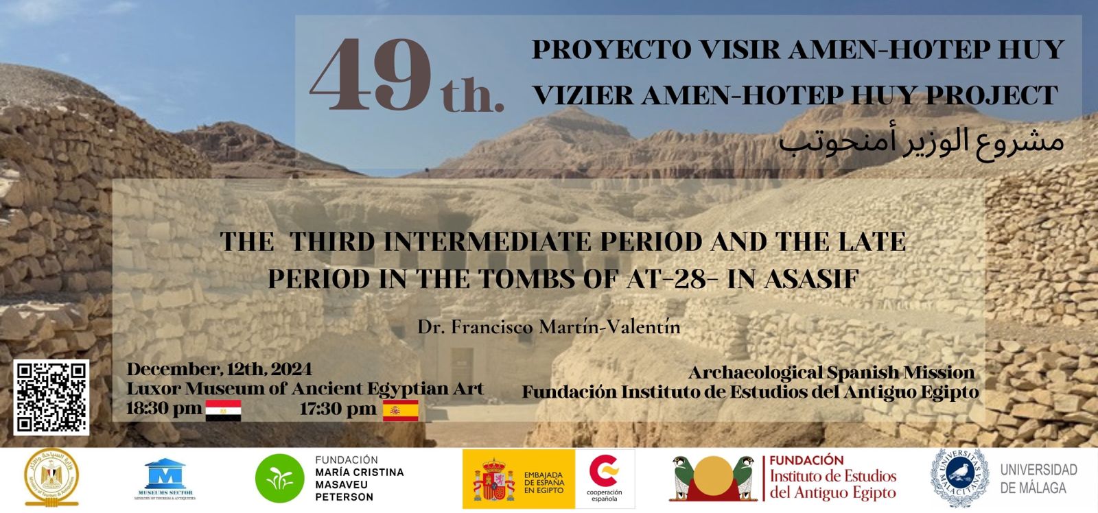Workshop: The Third Intermediate Period and the Low Period in the tombs of AT-28- in Asasif.